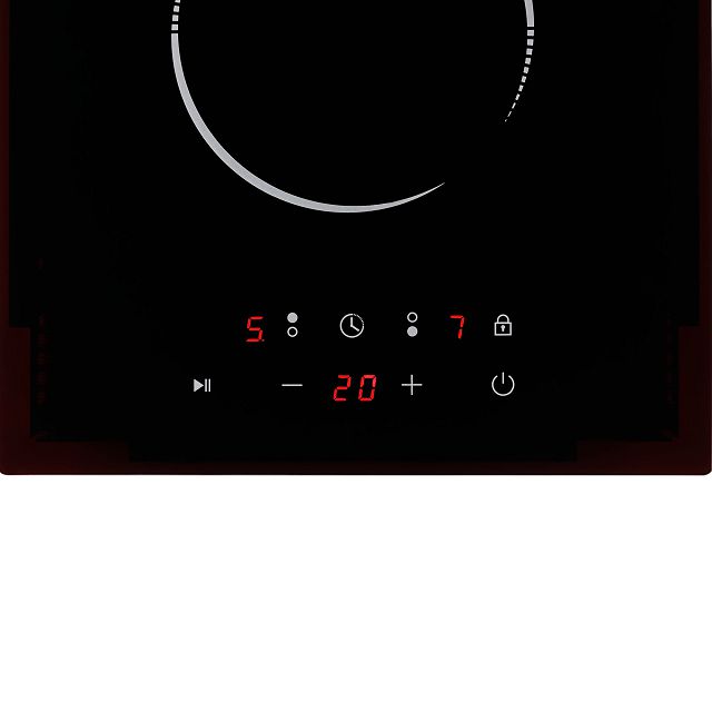 поверхность электрическая KRONA Tempo 30 черная 30х52х6,7см 2 конфорки