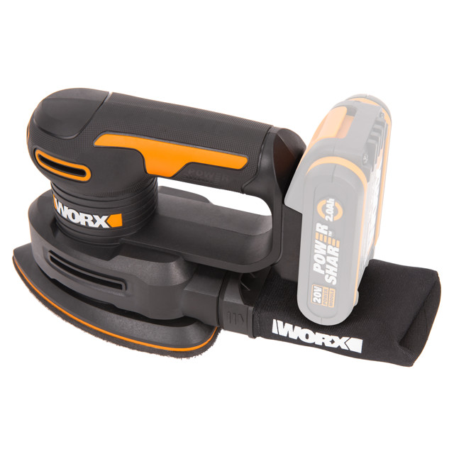 шлифмашина аккумуляторная WORX WX822.9 20В Li-Ion без АКБ и ЗУ