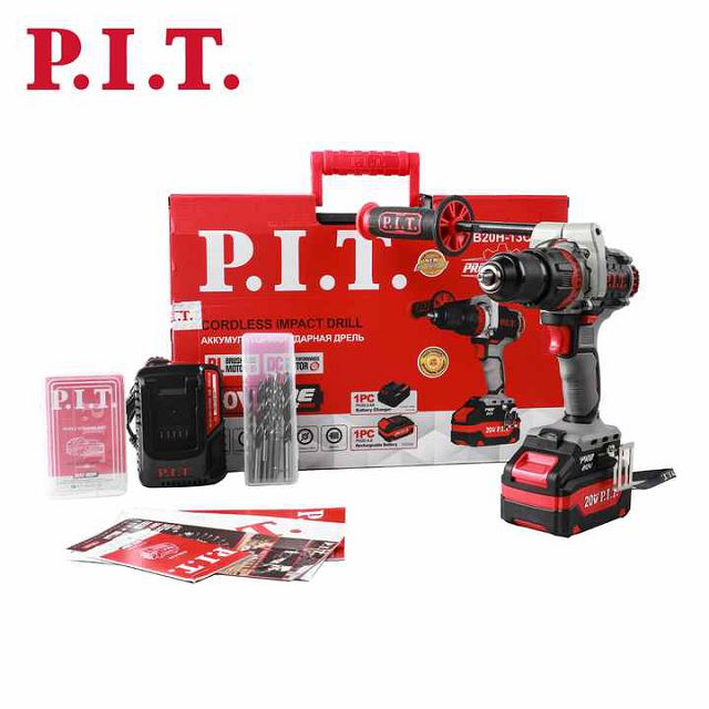 дрель-шуруповерт ударная P.I.T. PSB20H-13C/1 110Нм 20В Li-Ion 4Ач 1АКБ OnePower