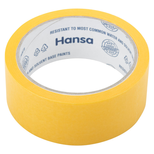 лента малярная Hansa для точных краев 38мм x 25м, арт.701038