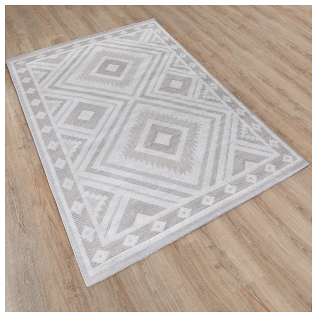 ковер NELLY 1600х2300мм дизайн 07672A CREAM/M.GREY