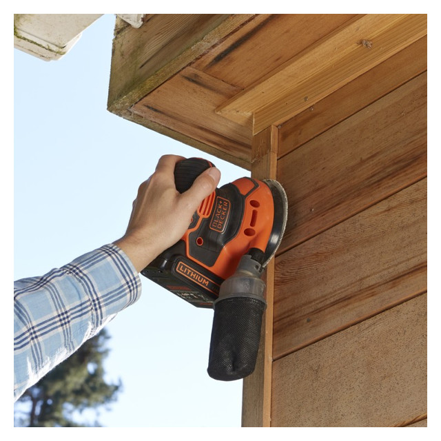 шлифмашина эксцентриковая аккумуляторная BLACK&DECKER BDCROS18N-XJ 18В 125мм без аккумулятора и ЗУ
