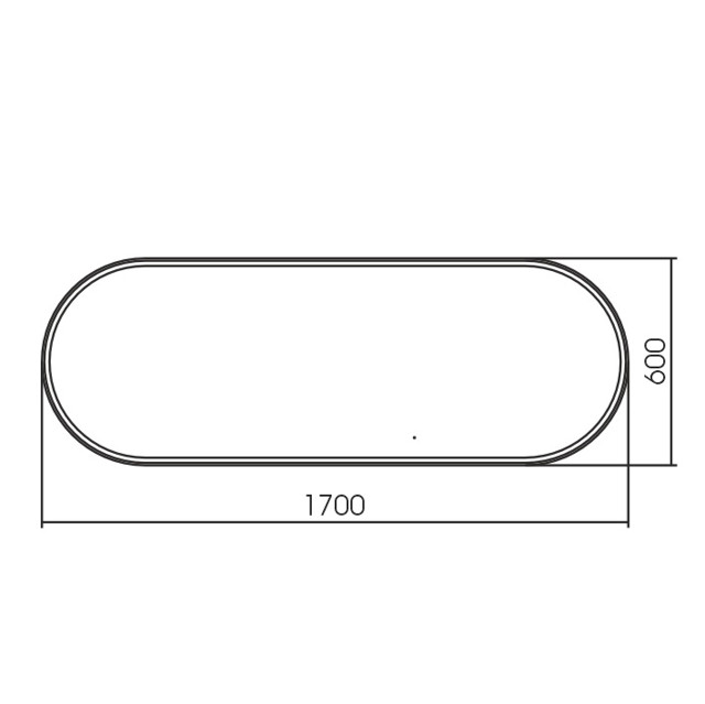 зеркало Silver Mirrors Виола AIR-ТХ 600х1700мм с бесконтактным сенсоромм