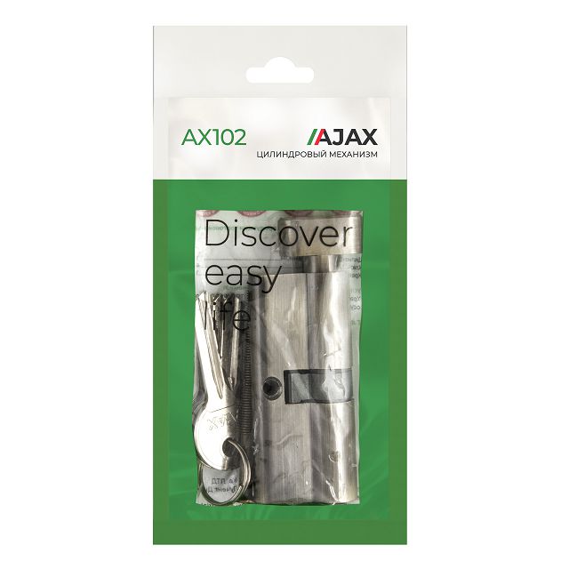 цилиндр ключевой AJAX ax102 70мм 35х35 бронза вертушка