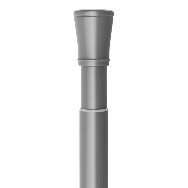 карниз для ванной FORA Rod 120-220 см серый