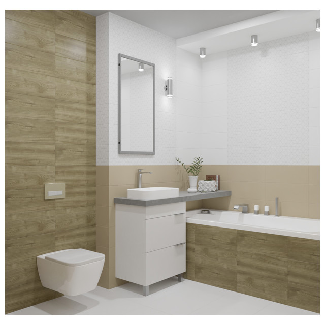 плитка настенная AZORI Colormix wood 20,1х50,5 коричневый