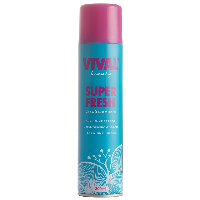шампунь VIVAL Beauty Super Fresh 200мл сухой