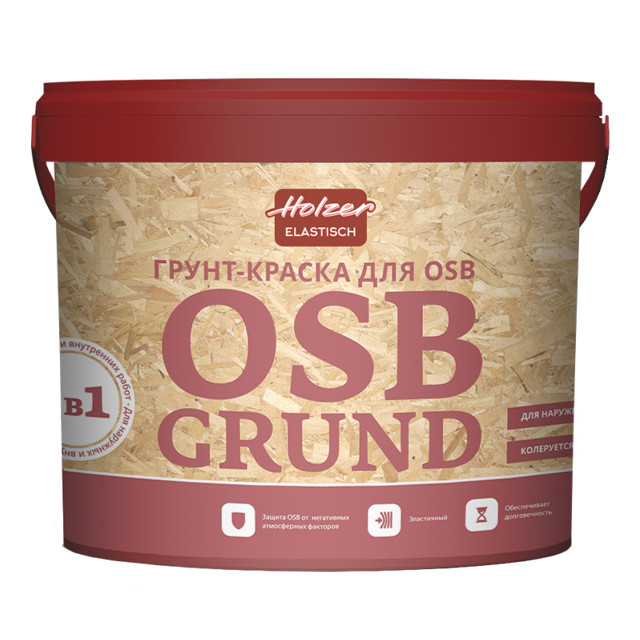 грунт-краска HOLZER OSB Grund 15кг белая, арт.82823