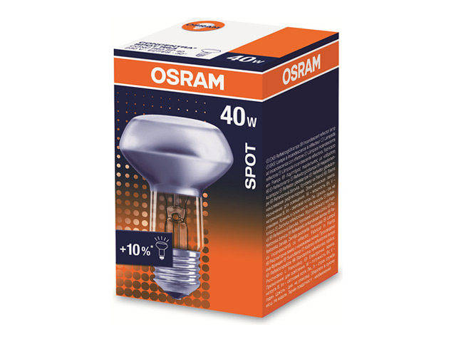 лампа накаливания OSRAM 40Вт E27 2700K 230В рефлектор R63