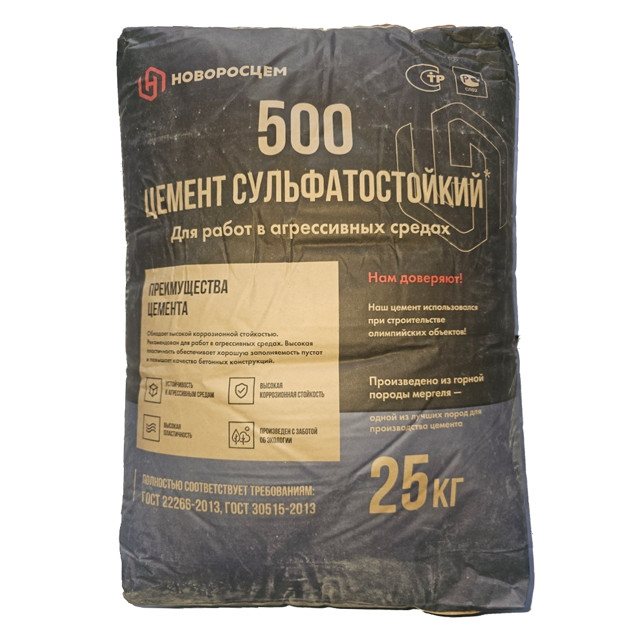 цемент ЦЕМ II/A-П 42,5 Н СС 25кг