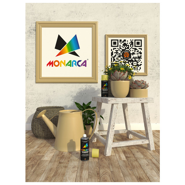 краска аэрозольная MONARCA универсальная Слоновая кость 520м, арт.11014