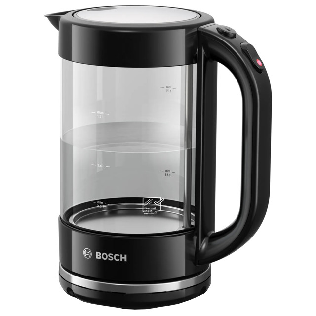 чайник BOSCH TWK70B03 2400Вт 1,7л стекло черный