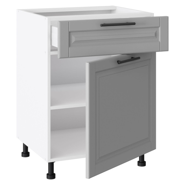 кухонный шкаф напольный РИККО 820х600х504мм 1 ящик 1 дверь МДФ/ЛДСП