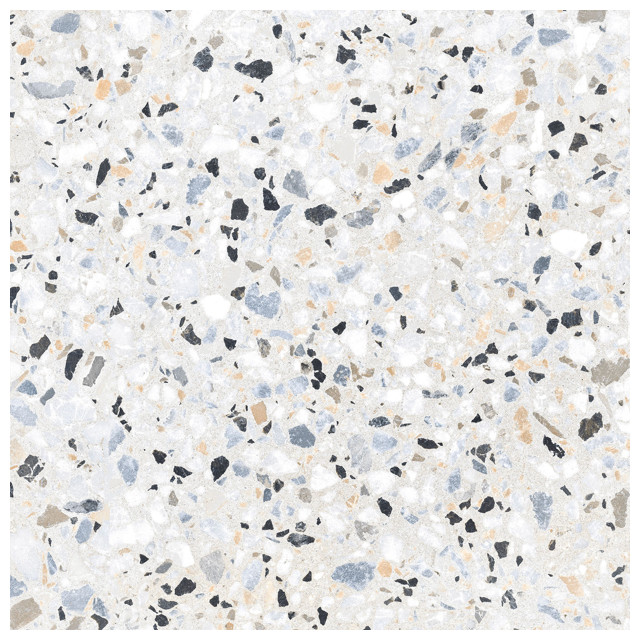 керамогранит ALMA CERAMICA Terrazzo 57х57 серый лаппатированная