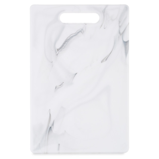 доска разделочная ATTRIBUTE Marble White 27,5х36,5см прямоугольная пластик