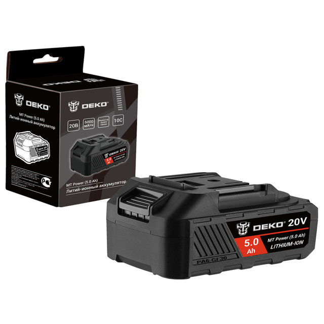 аккумулятор DEKO MT POWER 20В Li-Ion 5,0Ач