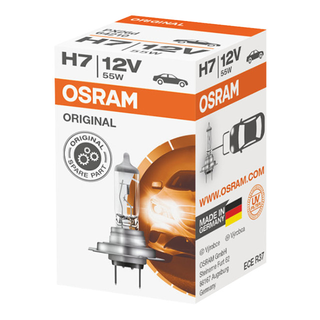 лампа галогенная OSRAM H7 Original Line 12В 55Вт 1шт