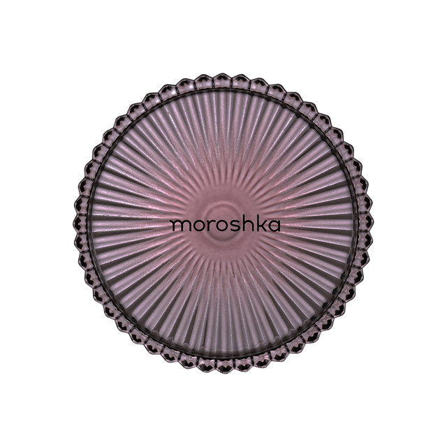 мыльница MOROSHKA Ephir 11,5х11,5х3см стекло розовый