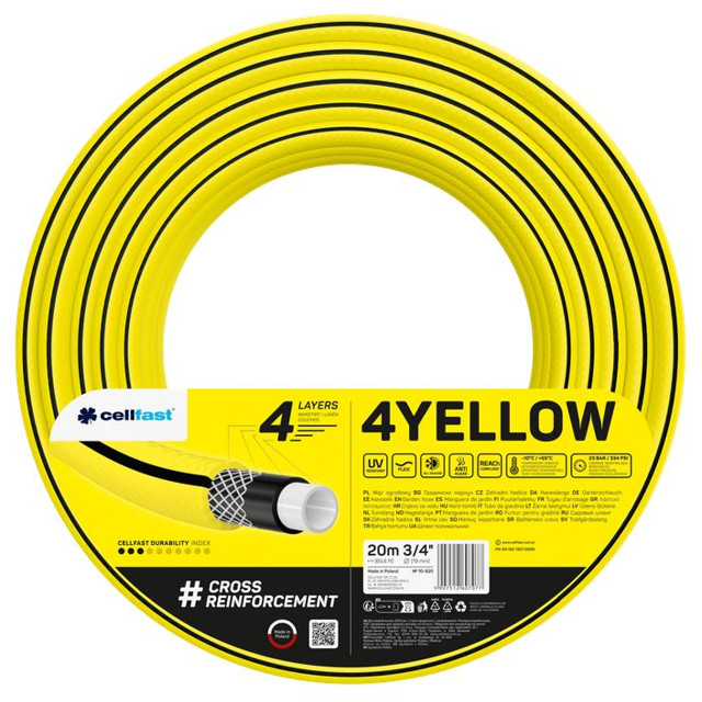 шланг CELLFAST Quattro 3/4" 20м 20Бар