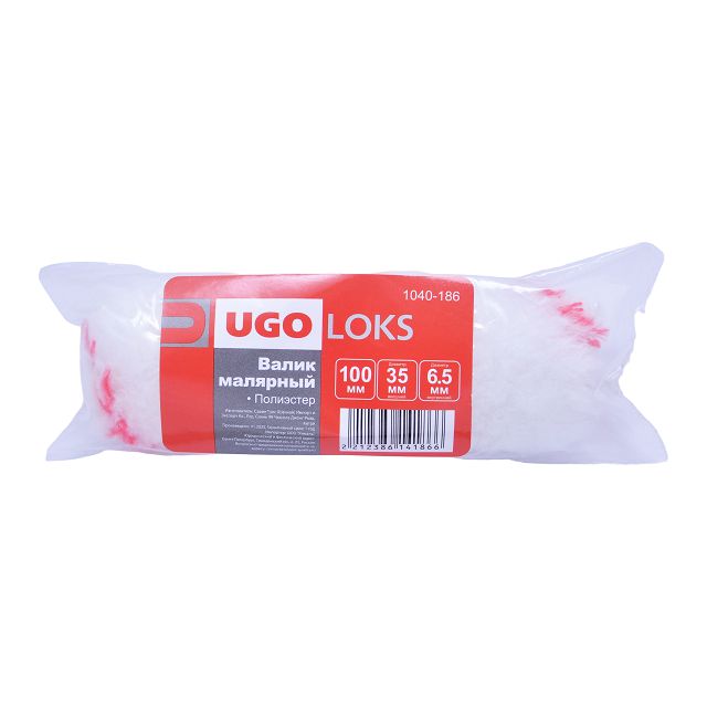 валик UGO LOKS полиэстер 100мм ворс 10мм отв.6,5мм, арт.1040-186
