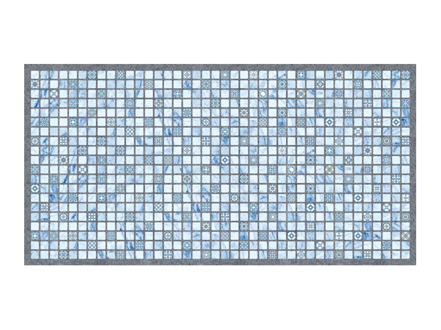 панель декоративная ПВХ мозаика Лазурь 485х960мм