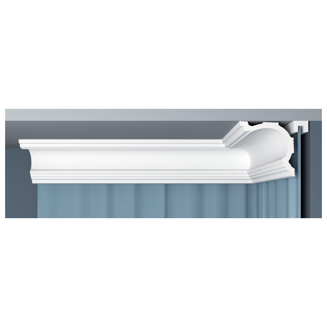 плинтус потолочный BELLO-DECO К 1 80х80х2000мм полимер(xps) белый, арт. 00-00004633