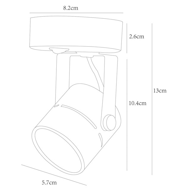 спот ARTE LAMP Mizar GU10 1х50Вт металл черный