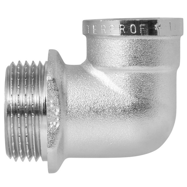 угольник переходной MPF 3/4"х1/2" НР/ВР с ограничителем латунь резьба