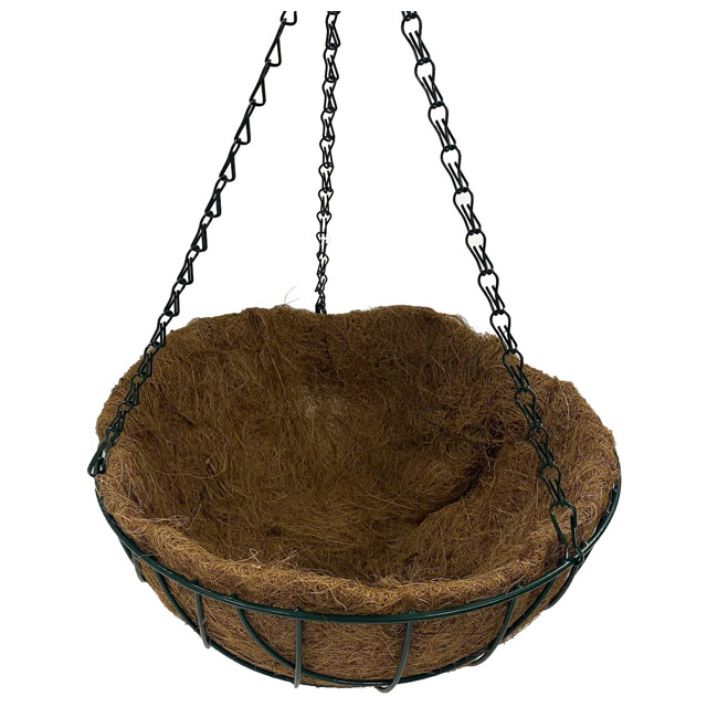 кашпо подвесное со вклыдышем TODELIA 14л d30cм h15см железо, коковита кашпо подвесное со вклыдышем TODELIA 14л d30cм h15см железо, коковита