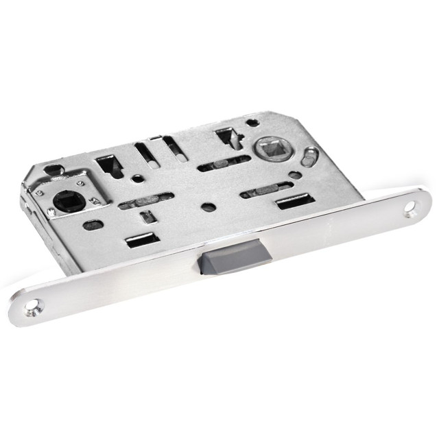 защелка межкомнатная MORELLI 1895P SC бесшумная  матовый хром защелка межкомнатная MORELLI 1895P SC бесшумная  матовый хром