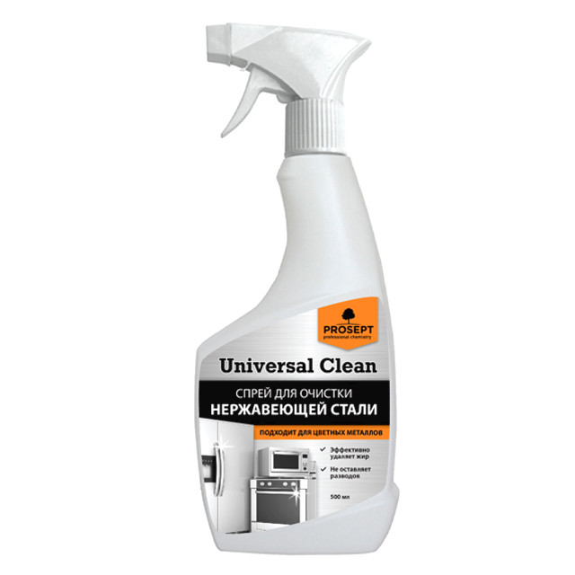 средство чистящее PROSEPT Universal Clean для нерж.стали и цв.металлов спрей 500мл