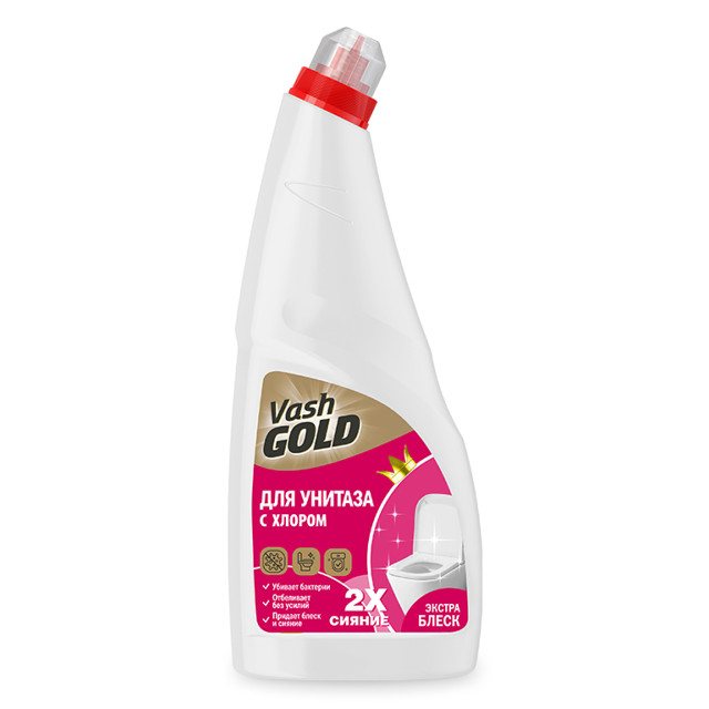 средство для туалета VASH GOLD White гель 750мл