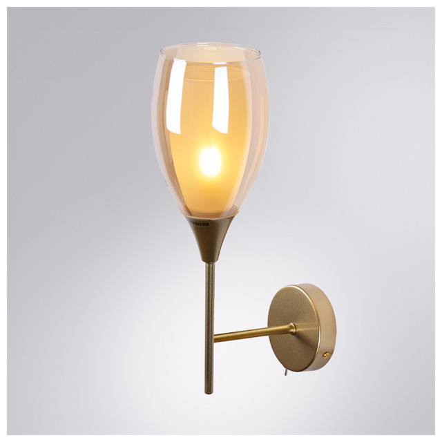 бра ARTE LAMP Barry E14 40Вт металл янтарь