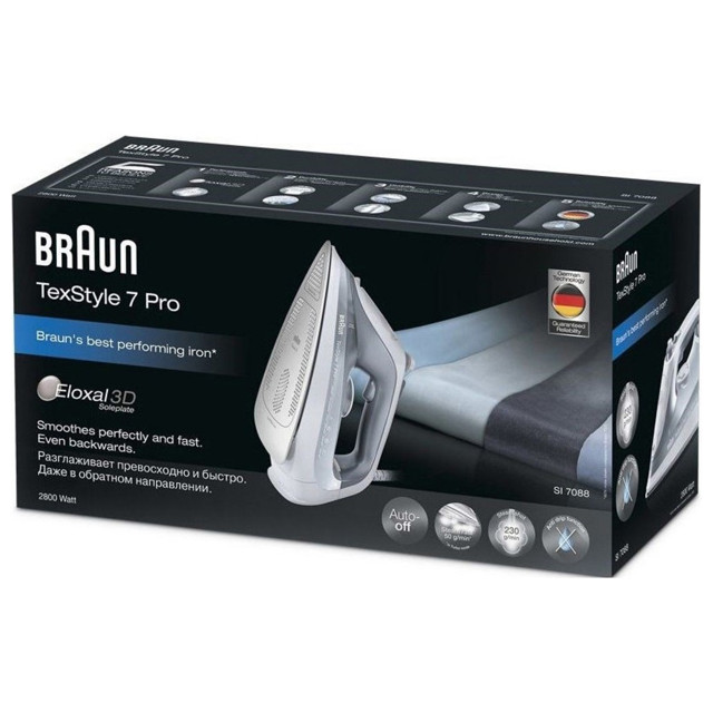 утюг Braun SI7149WB 2900Вт 220 г/мин черный/белый