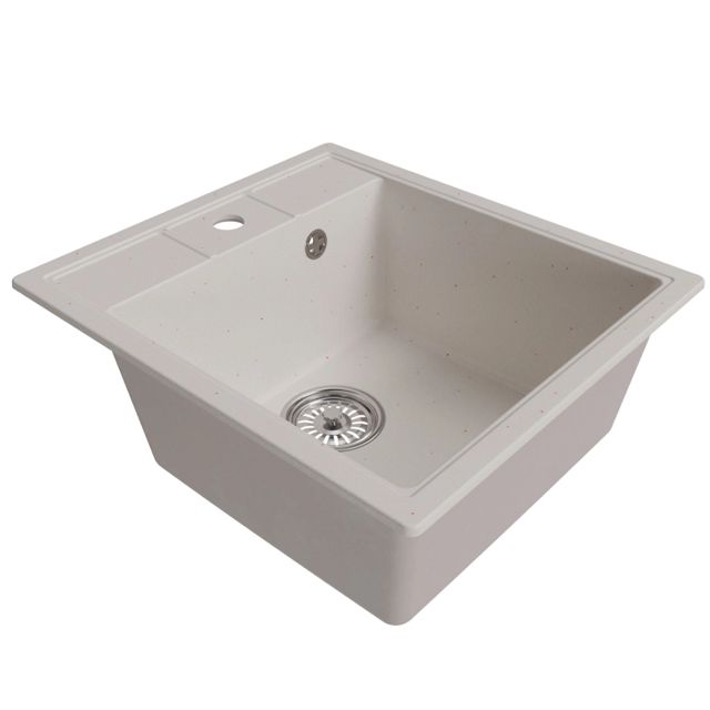 мойка Mixline ML-GM28 КОМФОРТ прямоугольная 450х500х190мм искуственный камень белая