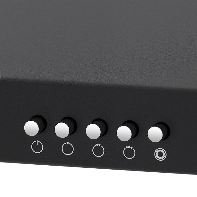 вытяжка KRONA JILLIAN 600 black PB 60см 430куб черный