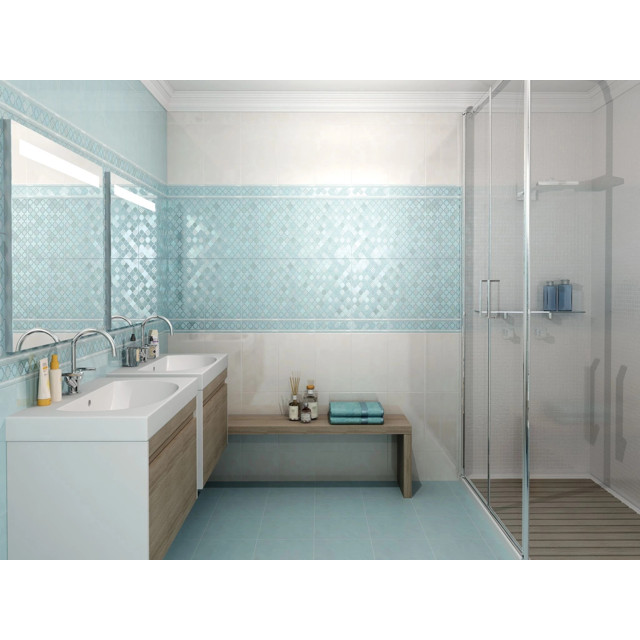декор настенный KERAMA MARAZZI Фоскари 25х40 бирюзовый
