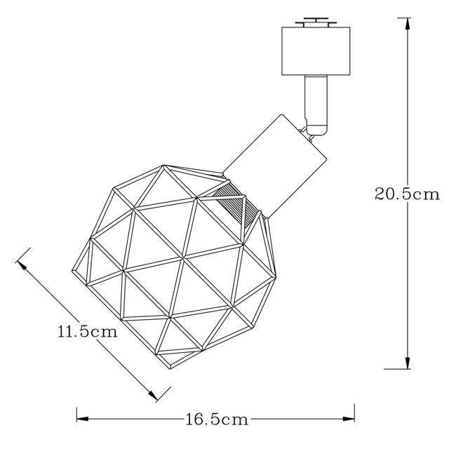 светильник трековый ARTE LAMP Sospiro 1х40Вт E14 металл крашенный черный