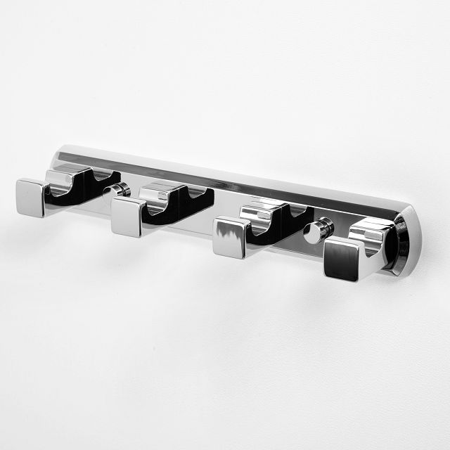 планка настенная с 4-мя крючками WASSERKRAFT Lippe K-6574 хром