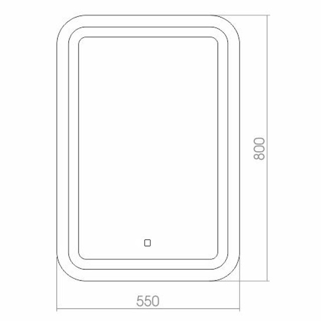 зеркало для ванной SILVER MIRRORS Мали 55х80см сенсор диммер