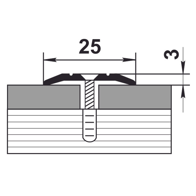 порог алюм. стык 25мм 0,9м анод. золото, А1КЕ