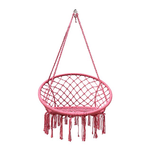 кресло подвесное PINK розовый сталь, хлопок, полиэстер (до 120кг)