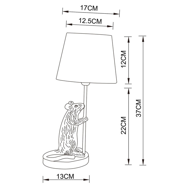 лампа настольная ARTE LAMP Gustav E14 40Вт белый