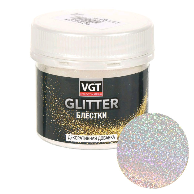 блестки сухие VGT Pet glitter для декорирования 0,05кг хамелион арт.31576