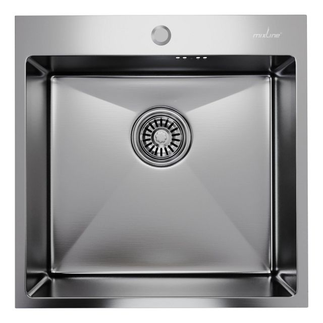 мойка настольного монтажа MIXLINE PRO 500х500х200мм сатин нержавеющая сталь
