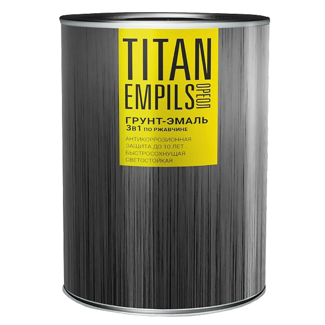 грунт-эмаль ОРЕОЛ TITAN по ржавчине зеленый RAL 6005 0,9 кг, арт.70945