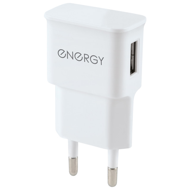 устройство зарядное ENERGY ET-09 1хUSB 1A белый