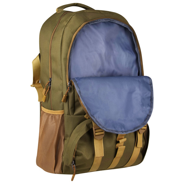 рюкзак ECOS MB-01 36х51х20см 30л темно-зеленый полиэстер