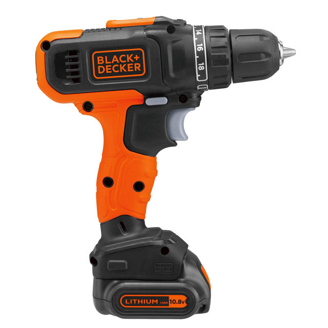 дрель-шуруповерт BLACK&DECKER BCD7122CK-RU 10,8В Li-lon 1,5Ач 2 аккумулятора