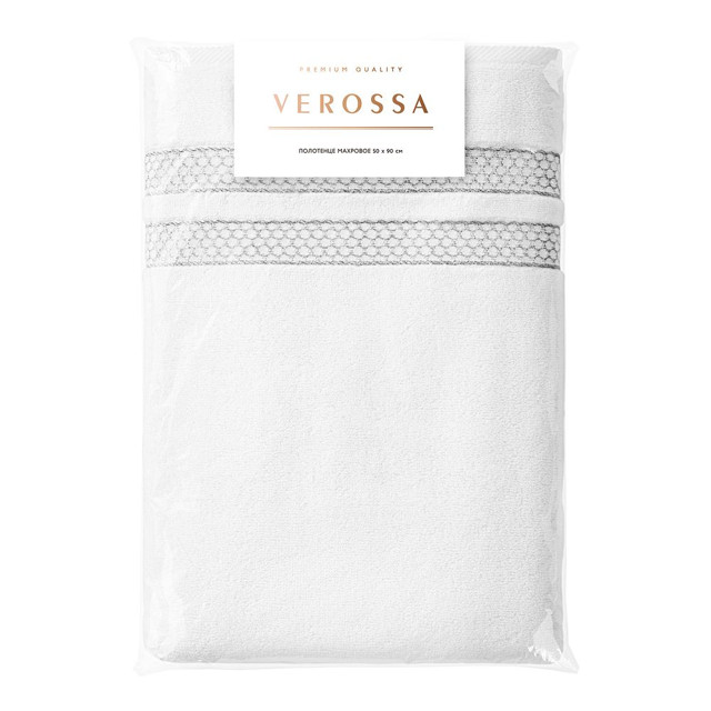полотенце махр. VEROSSA Reticolo 70х140 белое, арт.734490
